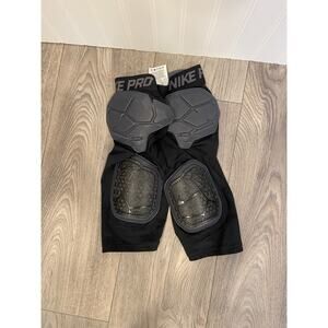 Nike Pro Combat Hard Plate Padded Football Compression Shorts Youth Size Medium